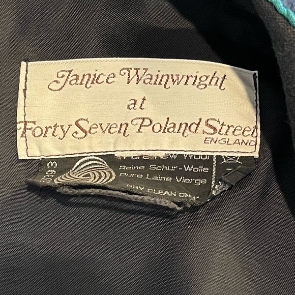 VINTAGE JANICE WAINWRIGHT PEACOCK 🦚 JACKET TOP - Picture 8 of 10